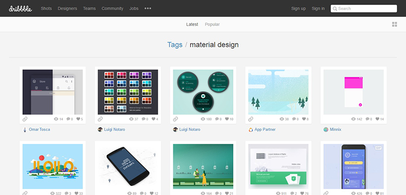 MaterialDesign-HomePage