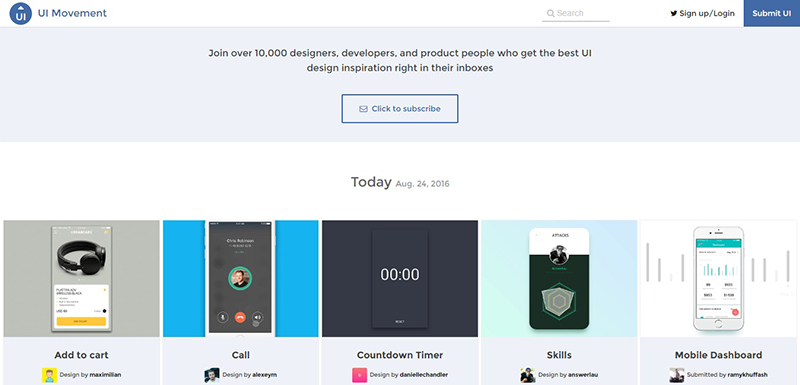 UIMovement-HomePage
