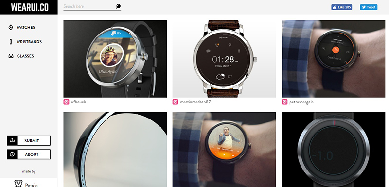 WearUI-HomePage